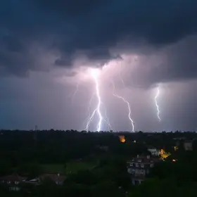 Botucatu tempestade trovões raios