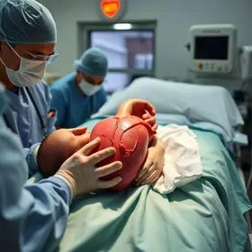 captação de coração de bebê