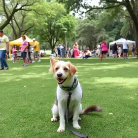 feirinha de adoção de cães