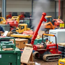 leilão público de equipamentos e automóveis