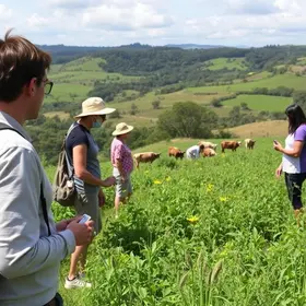 passeio guiado técnico científico na fazenda lageado