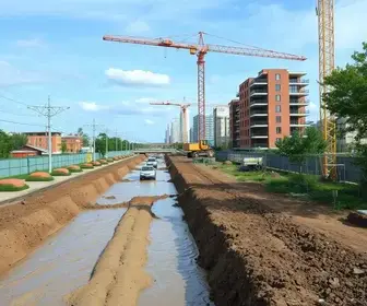 obra de drenagem na Rua Tenente João Francisco