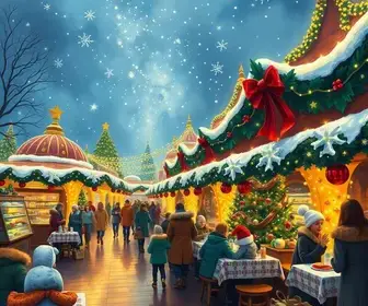 Praça de Alimentação do Natal Encantado 2026